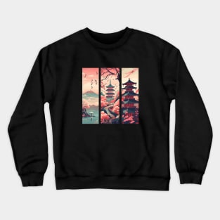 Trio Japanese art Crewneck Sweatshirt